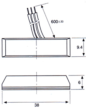 门磁开关（磁性开关/接近开关/接近传感器）PS-1541、PS-1544尺寸规格
